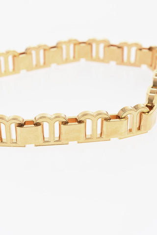 Gold-Tone Brass Necklace with BB Monogram