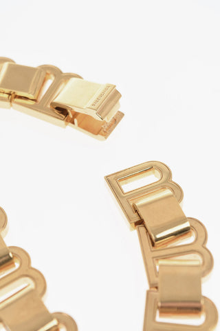 Gold-Tone Brass Necklace with BB Monogram