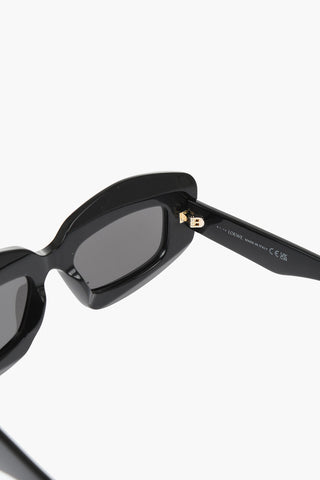 Solid Color Sunglasses with Golden Details