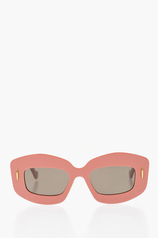 Solid Color Screen Sunglasses with Golden Details