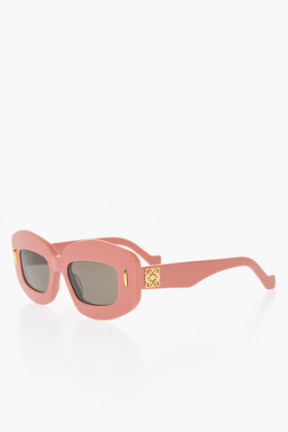 Solid Color Screen Sunglasses with Golden Details