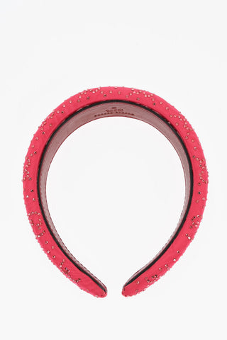 Cerchietto Per Capelli Con Monogram in Strass