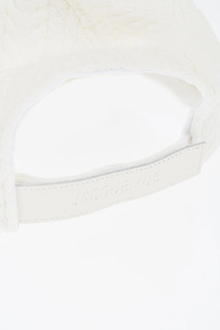 Braided Motif Knitted BELO Cap with Leather Detail