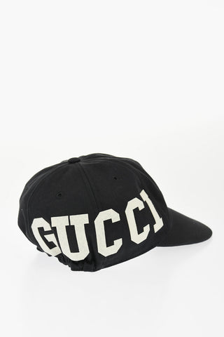 Cotton Twill Cap with Contrast Logo Print