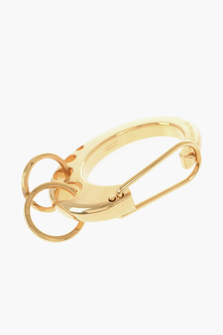 Golden-Effect Stiff Bracelet