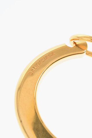 Golden-Effect Stiff Bracelet