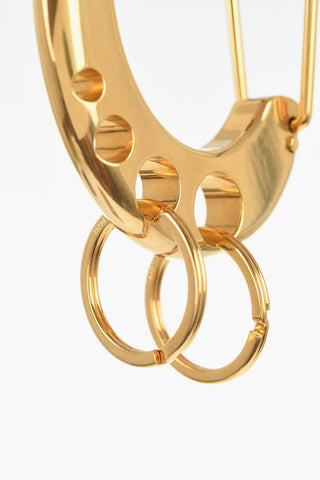 Golden-Effect Stiff Bracelet