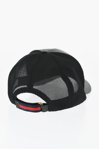 All Over Monogram Faux Leather Cap