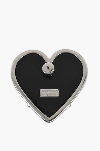 Orecchini a Forma di Cuore Impreziositi da Strass