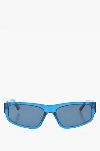 Solid Color Oval-Frame Sunglasses
