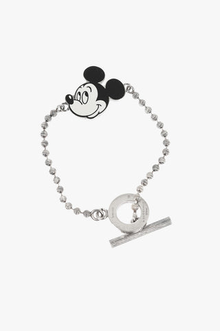 DISNEY Silver Bracelet with Mickey Mouse Pendant