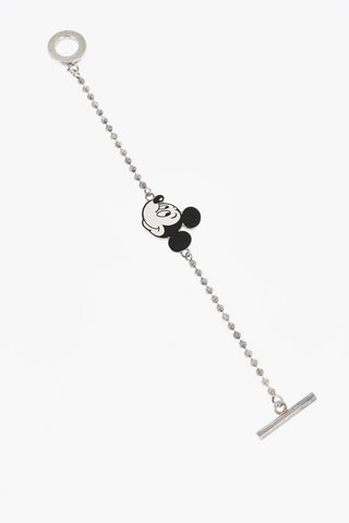 DISNEY Silver Bracelet with Mickey Mouse Pendant