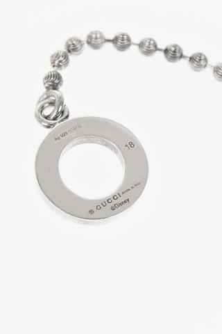 DISNEY Silver Bracelet with Mickey Mouse Pendant