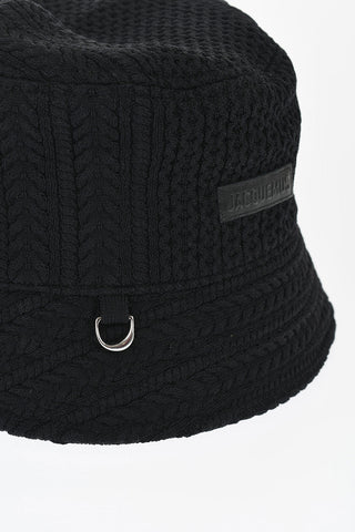 Braided Motif Knitted LE BOB BELO Bucket Hat