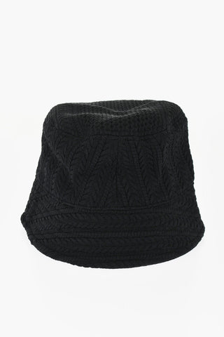 Braided Motif Knitted LE BOB BELO Bucket Hat