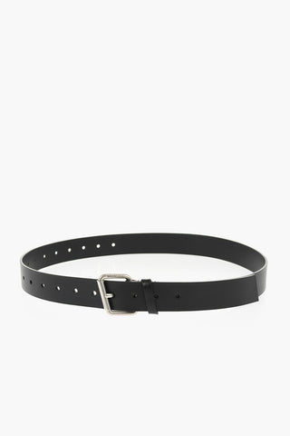 Solid Color Leather Belt 35mm