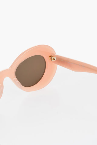 Solid Color Butterfly Sunglasses with Golden Logo