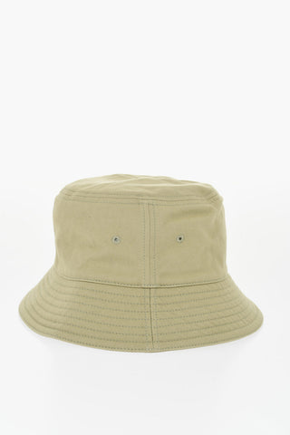 Solid Color Bucket Hat with Embroidered Logo