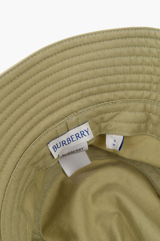 Solid Color Bucket Hat with Embroidered Logo