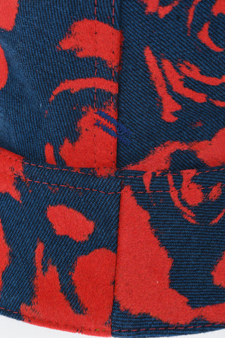 Wendbarer Bucket Hat aus geflocktem Denim