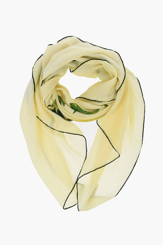 Cashmere and Silk DANDELION ARGYLE Scarf