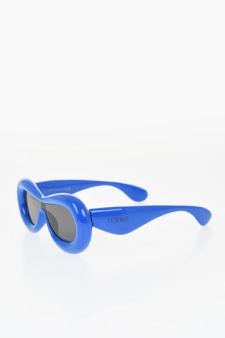 Solid Color Sunglasses with Inflated Mask Frame