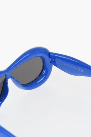 Solid Color Sunglasses with Inflated Mask Frame