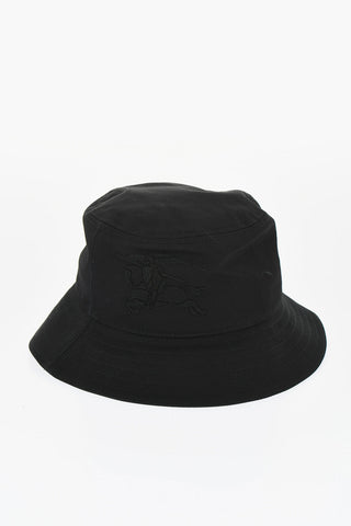 Bucket Hat in Solid Color with Embroidered Logo