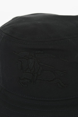 Bucket Hat in Solid Color with Embroidered Logo
