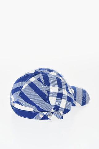 Two-Tone Checked Cap