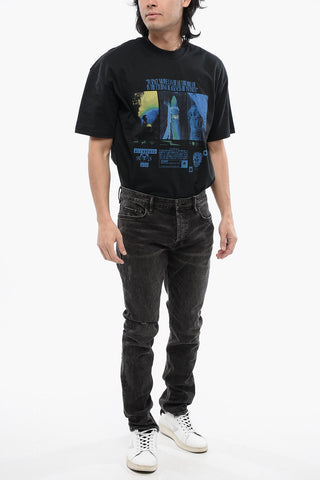 Whiskering Effect Slim Fit REX Jeans 16cm L.32