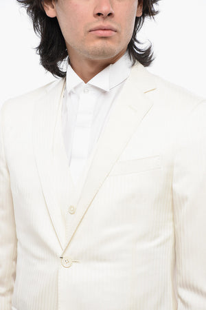 Set Blazer e Gilet ACADEMY in Misto Lana Herringbone