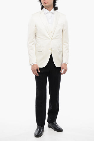 Set Blazer e Gilet ACADEMY in Misto Lana Herringbone