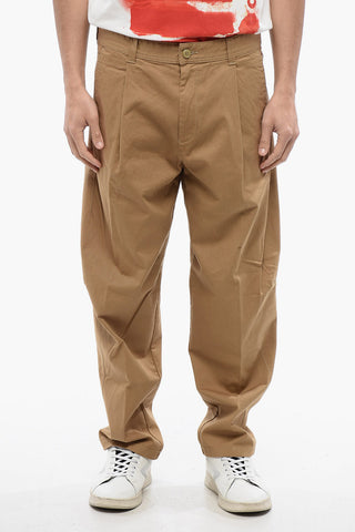 RED TAG Stretch Cotton Single-Pleat  P-ARTHUR Pants