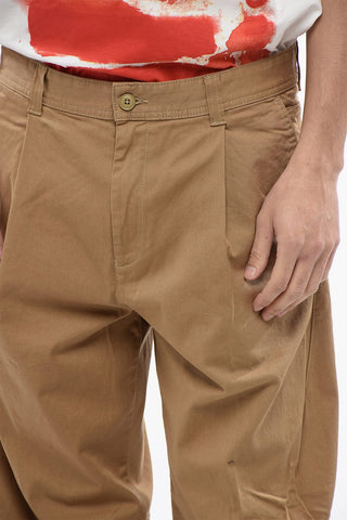 RED TAG Stretch Cotton Single-Pleat  P-ARTHUR Pants