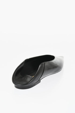 Ballerine in Pelle Lucida con Punta Point