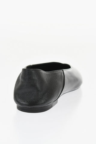 Ballerine in Pelle Lucida con Punta Point