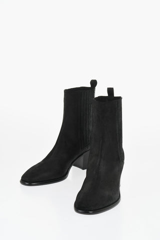 Suede Chelsea Ankle Boots 7cm