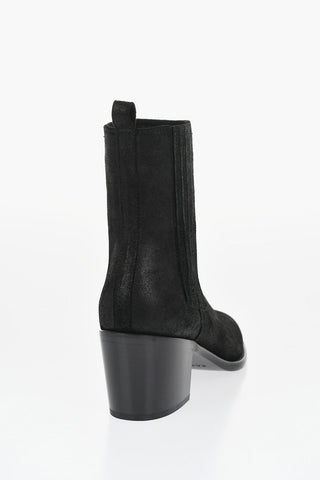Suede Chelsea Ankle Boots 7cm