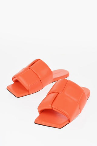Solid Color Braided Leather Sandals