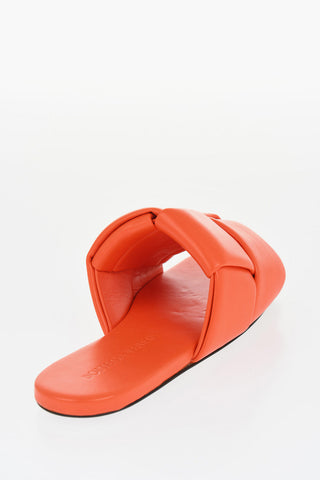 Solid Color Braided Leather Sandals