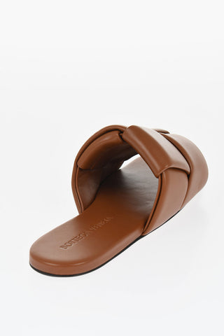 Solid Color Braided Leather Sandals