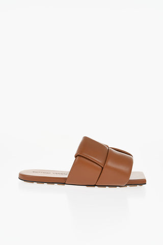 Solid Color Braided Leather Sandals