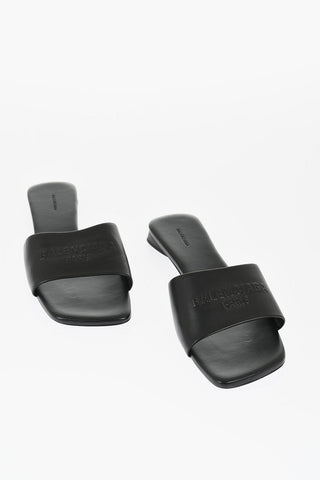 Leather DUTYFREE Sandals with Square-Toe