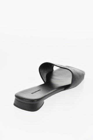 Leather DUTYFREE Sandals with Square-Toe