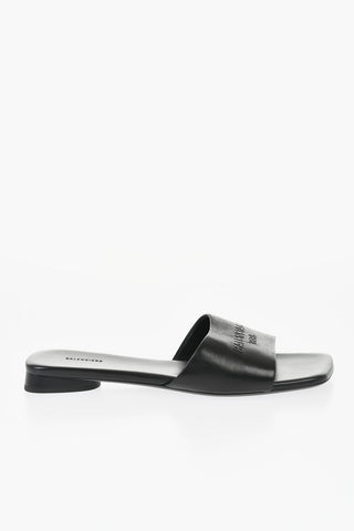Leather DUTYFREE Sandals with Square-Toe