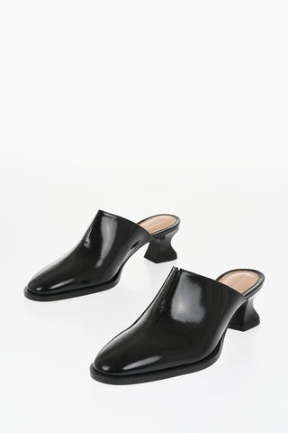Patent Leather Mules with Spool Heel 5,5cm