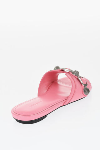 Sandali CAGOLE In Pelle con Fibbia e Maxi Borchie