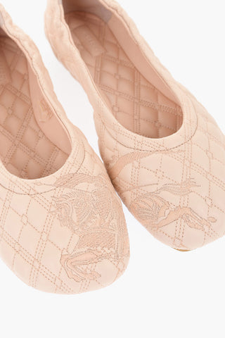 Quilted Leather SADLER Ballet Flats