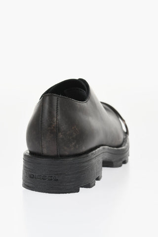 Dirty Effect Leather D-HAMMER SO D Oxford Shoes with Oval-D Plate on the Toe